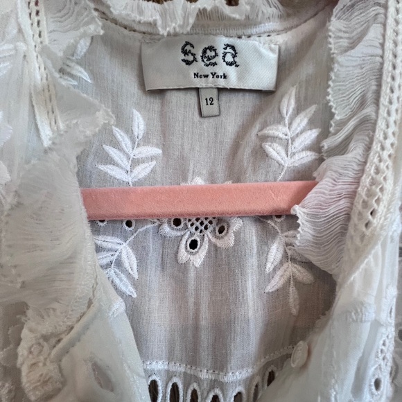 Sea New York Lace Pattern Midi Length Dress | Size 12 - Picture 8 of 8